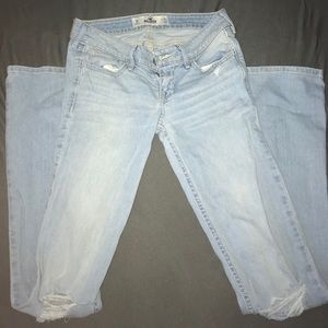 Hollister light wash boot cut jeans